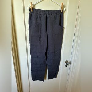 MATE the Label Linen Pants - Size L, Washed Black